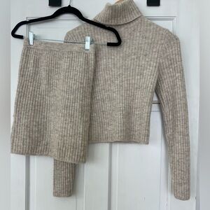 Happily Grey Sweater Skirt Set Size M